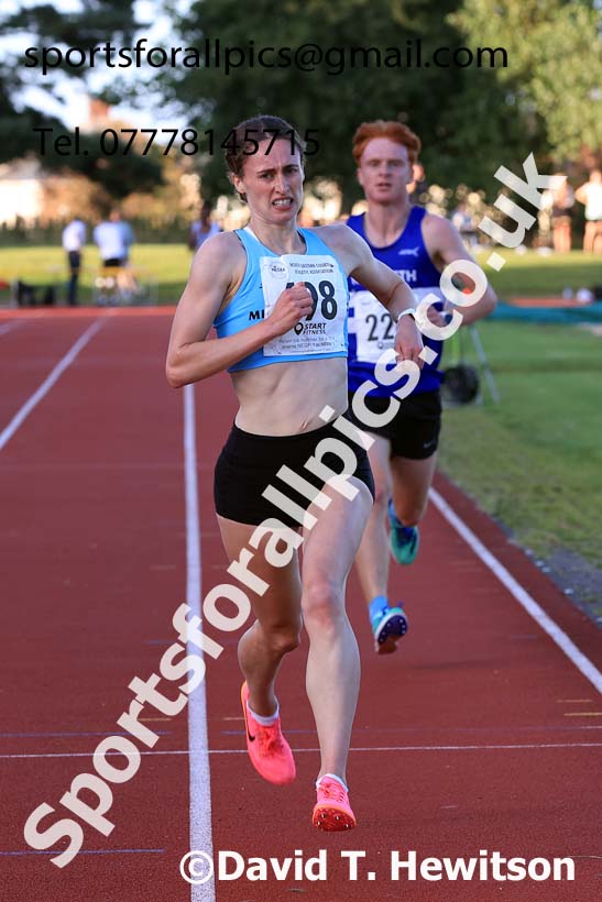 3000 metres, 2024 NEGP 6, Monkton Stadium,  Wednesday, August 14th.  Photo: David T. Hewitson/Sports for All Pics